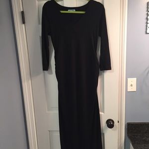 Old navy black maxi maternity dress small